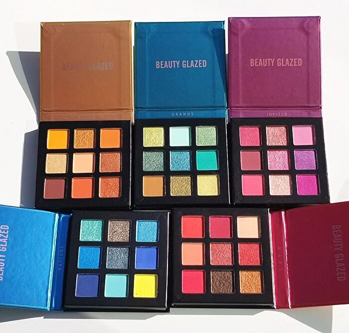 9-Color Galaxy Eyeshadow Palette - 5 Types - A# Mars (1.4g x 9)