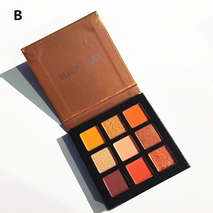 9-Color Galaxy Eyeshadow Palette - 5 Types - A# Mars (1.4g x 9)