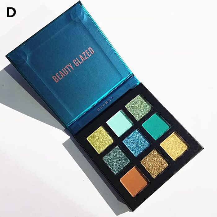 9-Color Galaxy Eyeshadow Palette - 5 Types - A# Mars (1.4g x 9)
