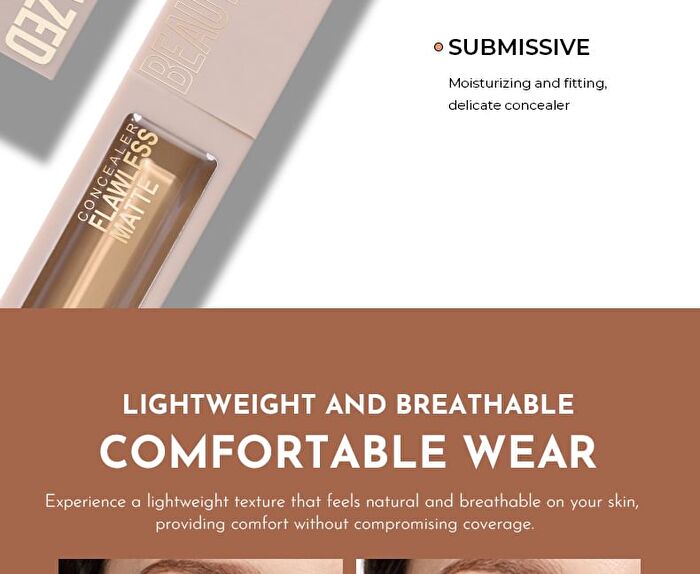Beauty Glazed Flawless Matte Concealer - 10 Shades - 108# - 8g