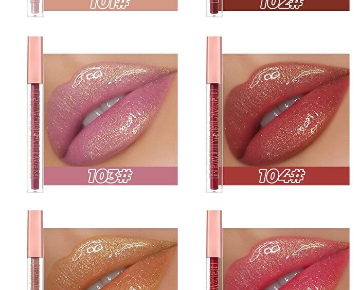 Gleaming Plumping Lip Gloss - 8 Colors - 101# - 3g
