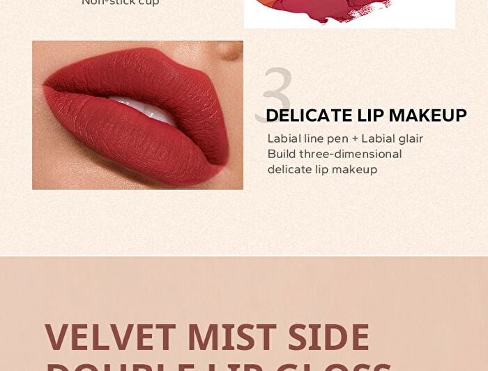Beauty Glazed Double-Headed Lip Liner & Liquid Lipstick - 12 Types - 109# - 5g