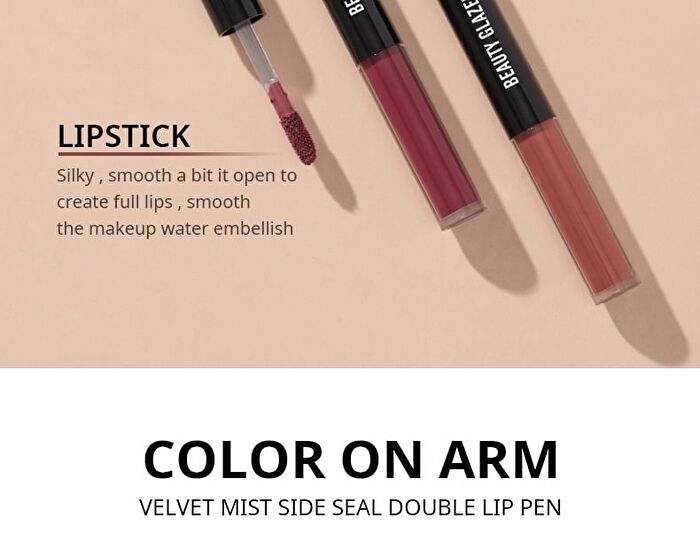 Beauty Glazed Double-Headed Lip Liner & Liquid Lipstick - 12 Types - 109# - 5g