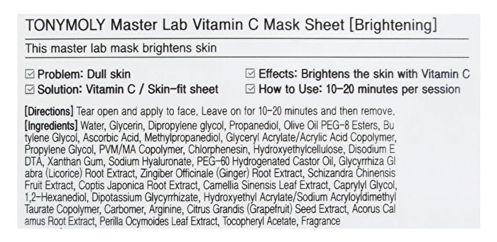 Master Lab Real Mask Sheet - 9 Types - Charcoal