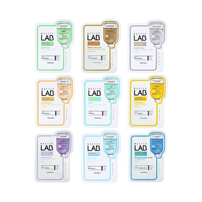 Master Lab Real Mask Sheet - 9 Types - Charcoal