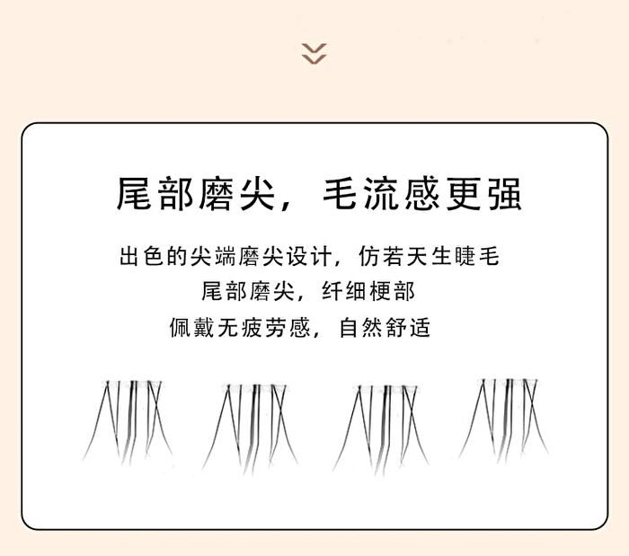 Yolo Yyx Lazy Cat Claw Series Individual False Lower Eyelashes - 5 Types - 996# (5 pairs/40 clusters)