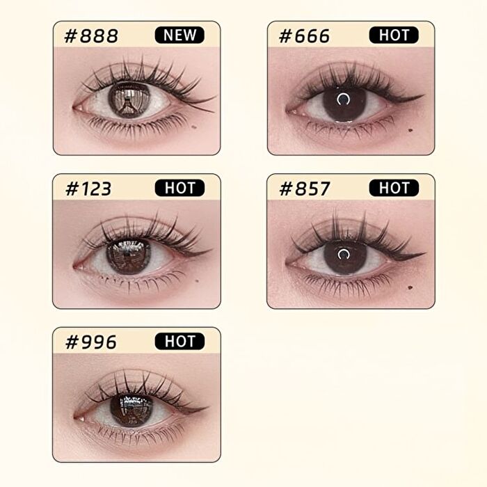 Yolo Yyx Lazy Cat Claw Series Individual False Lower Eyelashes - 5 Types - 996# (5 pairs/40 clusters)