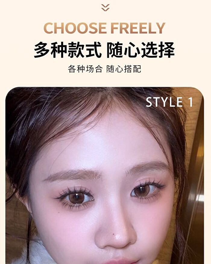 Yolo Yyx Lazy Cat Claw Series Individual False Lower Eyelashes - 5 Types - 996# (5 pairs/40 clusters)