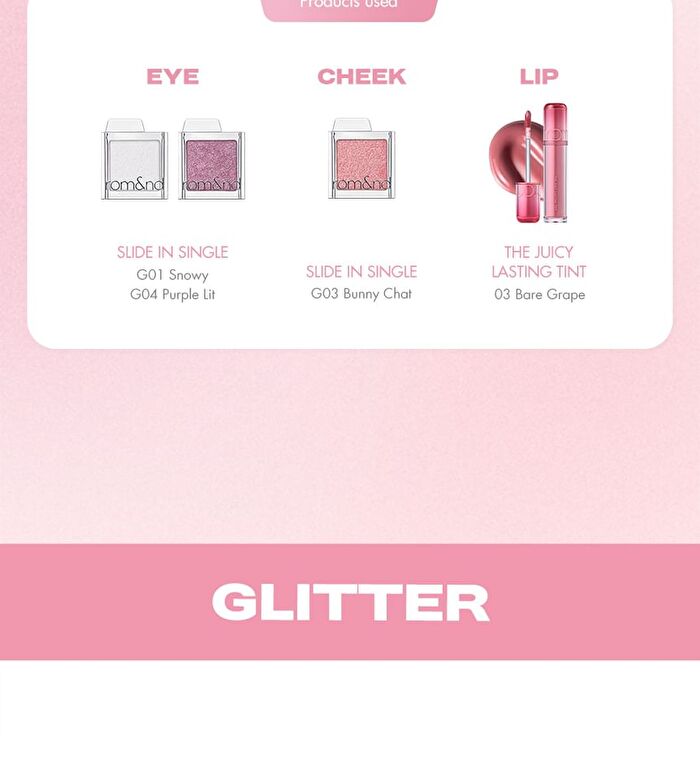 romand Slide In Single Glitter - 5 Colors - G03 Bunny Chat