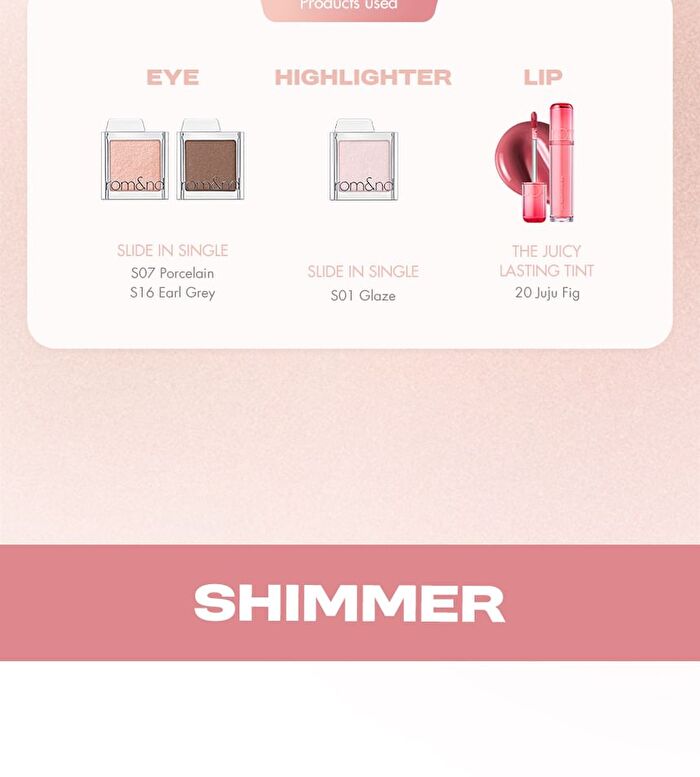 romand Slide In Single Shimmer - 17 Colors - S01 Glaze
