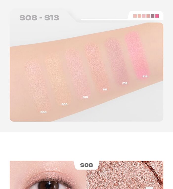romand Slide In Single Shimmer - 17 Colors - S10 Jambon Pink