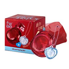 fwee Jelly Pot Keyring Set - 19 Colors - #JN02 Milky