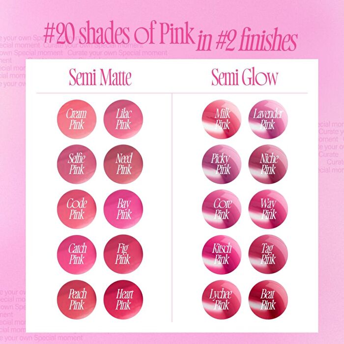 fwee Pink Obsession Stay-Fit Lip Tint - 20 Colors - #M10 Heart Pink