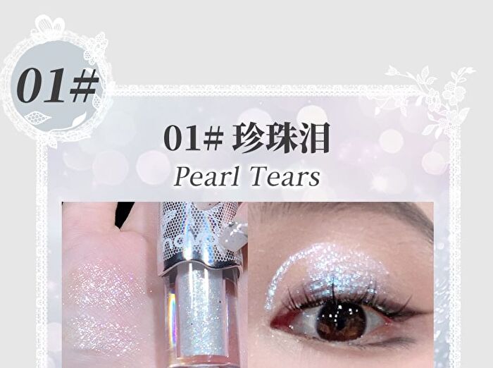 Starry Liquid Eyeshadow - 3 Colors - 03# Sliver Metal - 2g