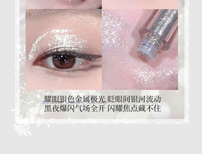 Starry Liquid Eyeshadow - 3 Colors - 03# Sliver Metal - 2g