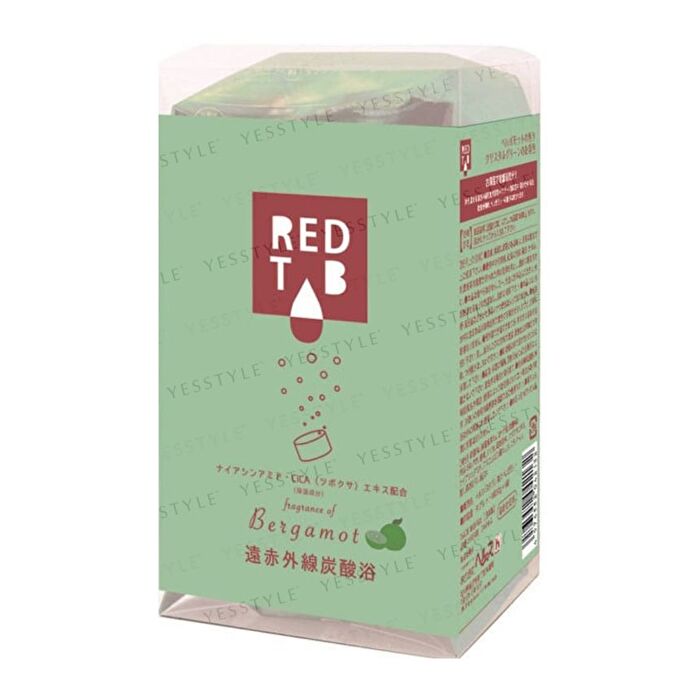 Red Tab Far Infrared Carbonated Bath Tablet - White Tea - 50g x 6