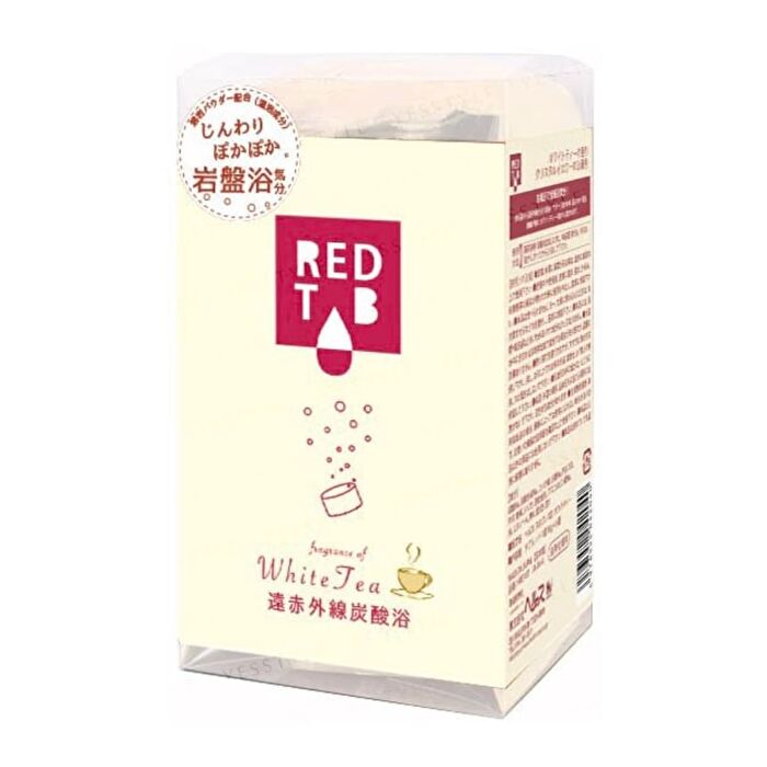 Red Tab Far Infrared Carbonated Bath Tablet - White Tea - 50g x 6