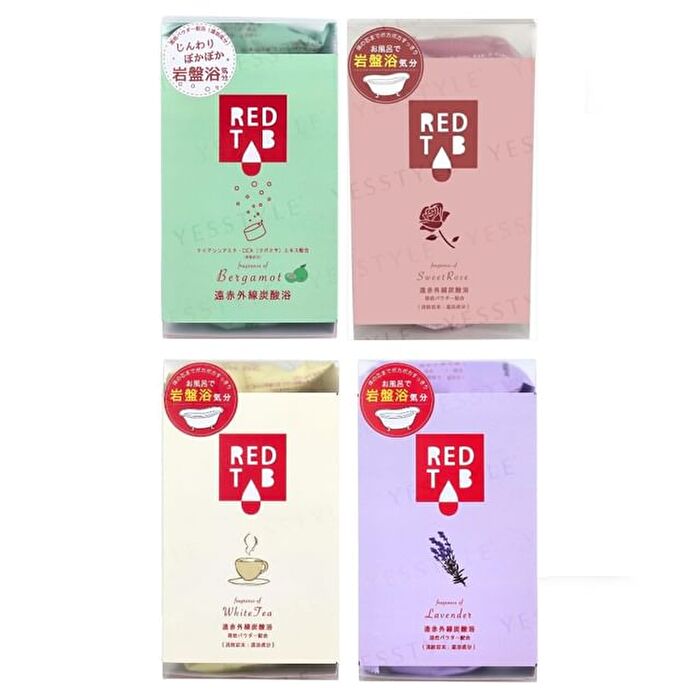 Red Tab Far Infrared Carbonated Bath Tablet - White Tea - 50g x 6