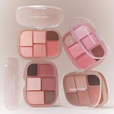 Wakemake Soft Sheer Multi Palette - 9 Types - #02 Lazy Rose