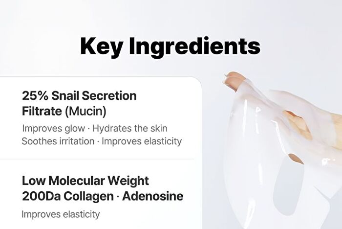 Cosrx Advanced Snail Mucin Glass Glow Hydrogel Mask Set - 34g x 3 sheets