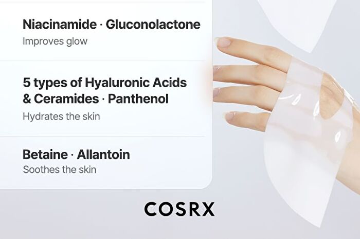 Cosrx Advanced Snail Mucin Glass Glow Hydrogel Mask Set - 34g x 3 sheets