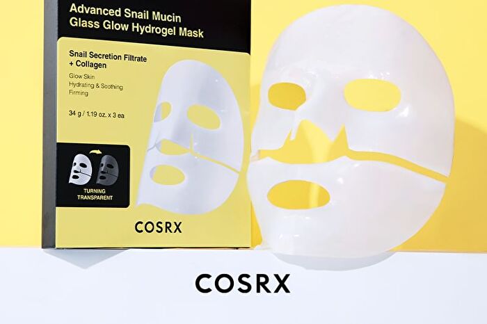 Cosrx Advanced Snail Mucin Glass Glow Hydrogel Mask Set - 34g x 3 sheets