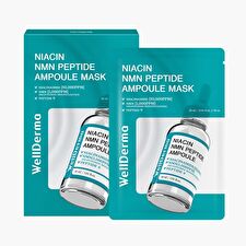 WellDerma G Plus Niacin Nmn Peptide Ampoule Mask Set - 28ml x 10 Sheets