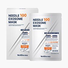 WellDerma Needle Exosome Mask Pack 100 Set - 25ml x 5 Sheets