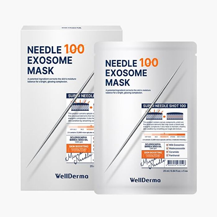 Needle Exosome Mask Pack 100 Set - 25ml x 5 Sheets
