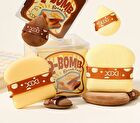 Q-Bomb Bread Puff - 2 Colours - #A Coffee - 6pcs