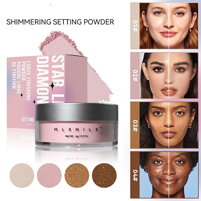 Shimmering Setting Powder - 4 Colors - #01 - 6g