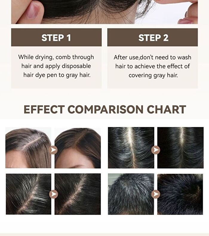 Hair Dye Pen - 3 Colors - #01 - 4g