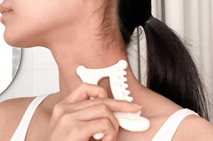 Heveblue Natural White Clay Relaxing Homecare Gua Sha - 1 pc