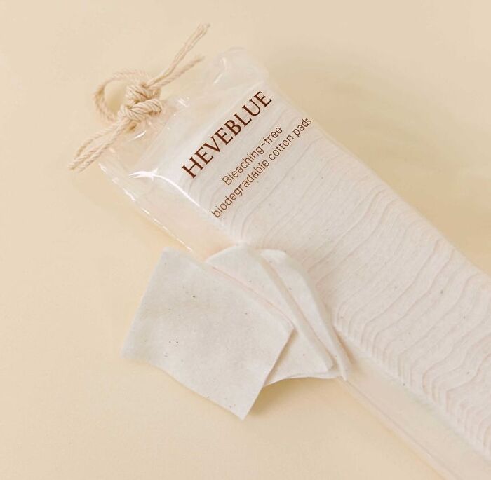 Heveblue Bleaching-free Biodegradable Cotton Pads - 70 pcs