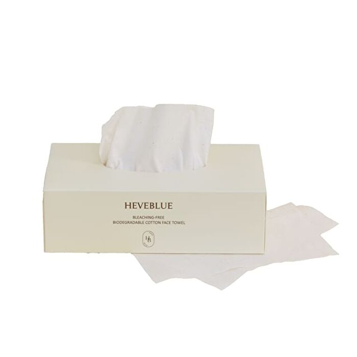 Heveblue Bleaching-free Biodegradable Cotton Face Towel - 60 pcs