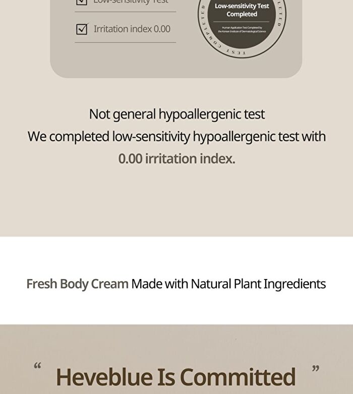 Heveblue Salmon Fruity Centella Body Cream - 300ml