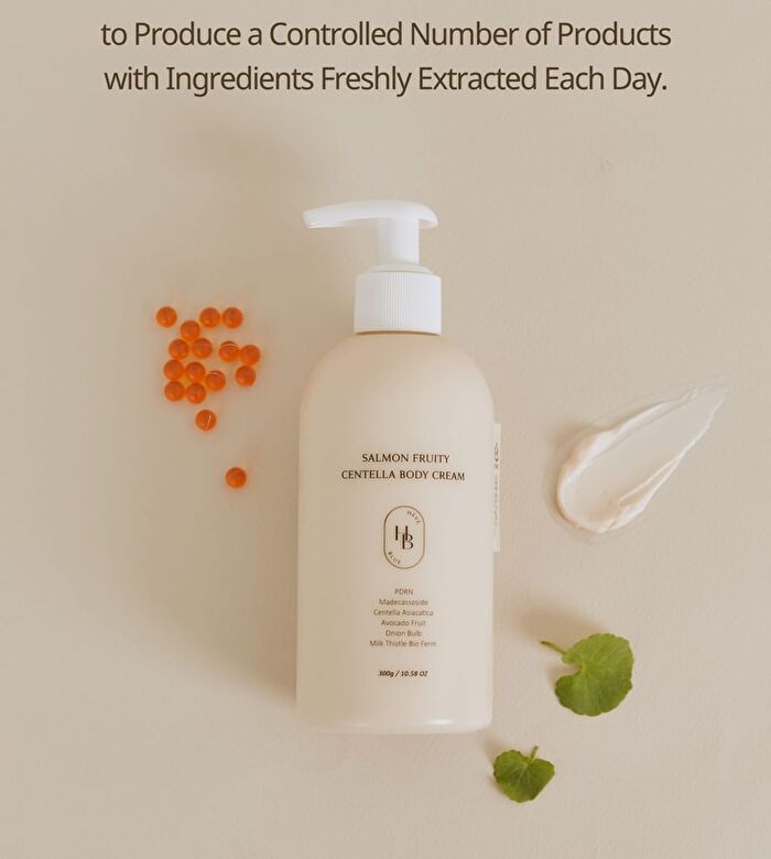 Heveblue Salmon Fruity Centella Body Cream - 300ml