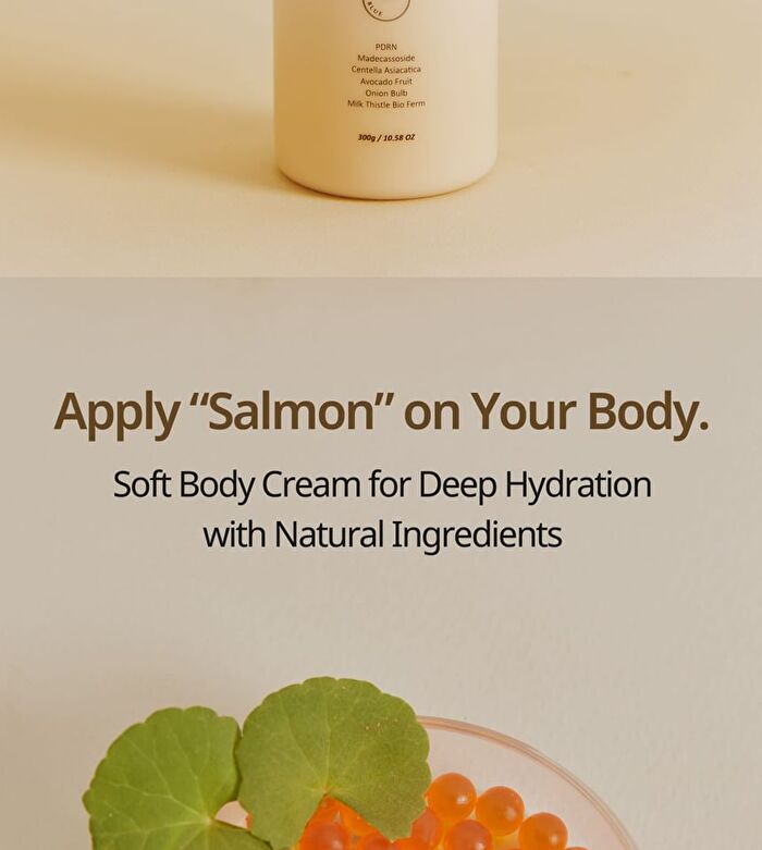 Heveblue Salmon Fruity Centella Body Cream - 300ml