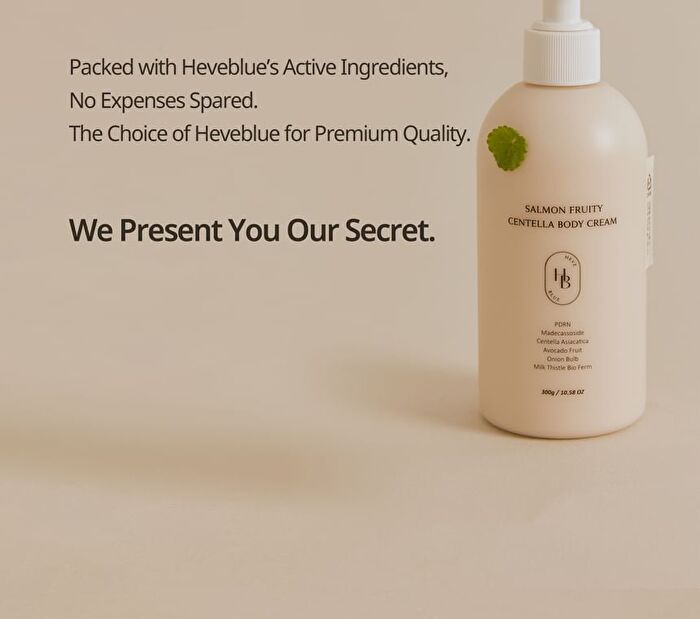 Heveblue Salmon Fruity Centella Body Cream - 300ml