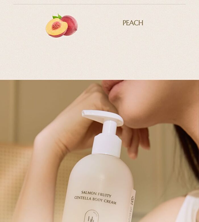 Heveblue Salmon Fruity Centella Body Cream - 300ml
