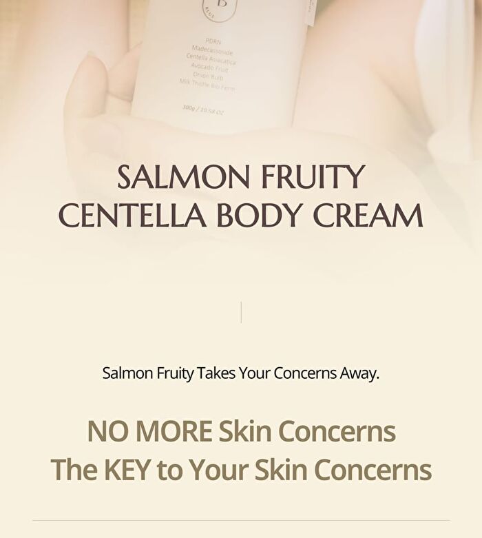 Heveblue Salmon Fruity Centella Body Cream - 300ml