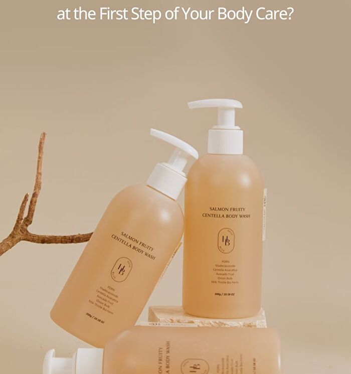 Heveblue Salmon Fruity Centella Body Wash - 300ml