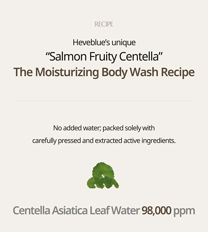 Heveblue Salmon Fruity Centella Body Wash - 300ml