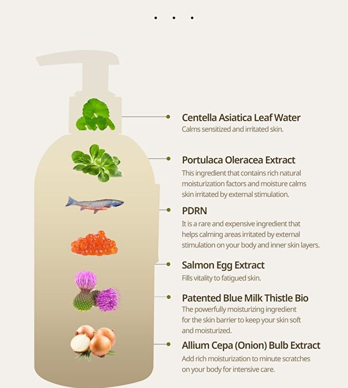 Heveblue Salmon Fruity Centella Body Wash - 300ml