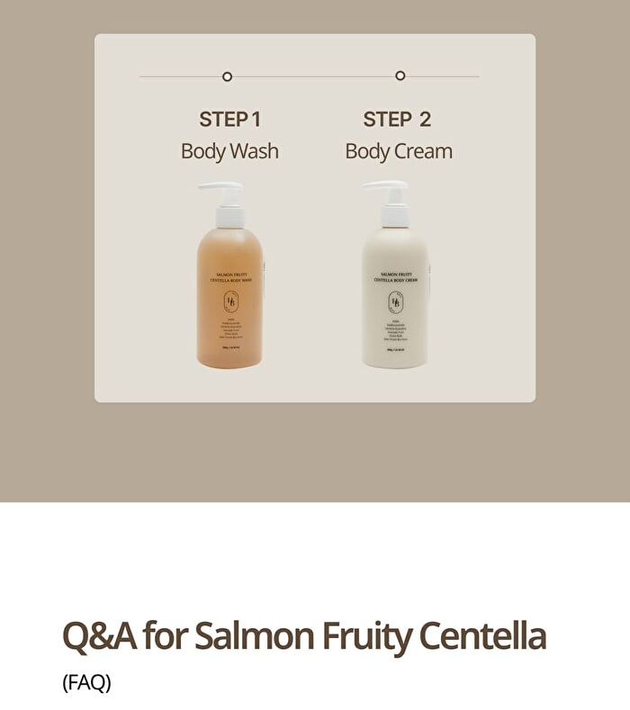 Heveblue Salmon Fruity Centella Body Wash - 300ml