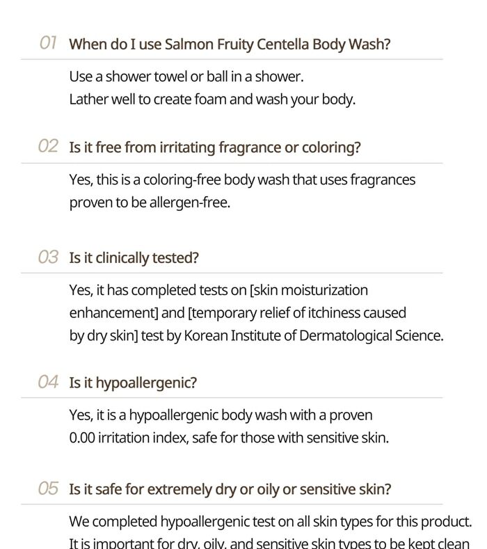 Heveblue Salmon Fruity Centella Body Wash - 300ml