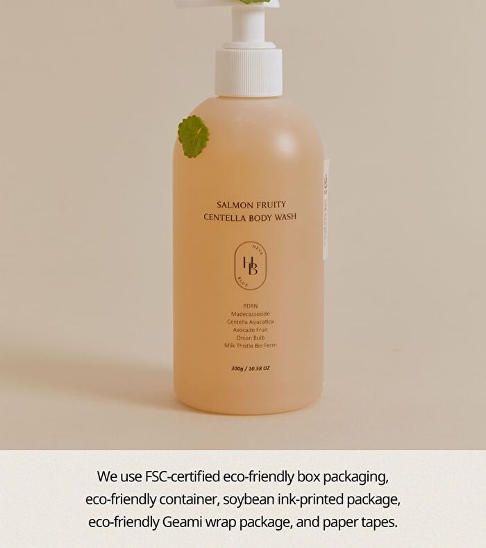Heveblue Salmon Fruity Centella Body Wash - 300ml