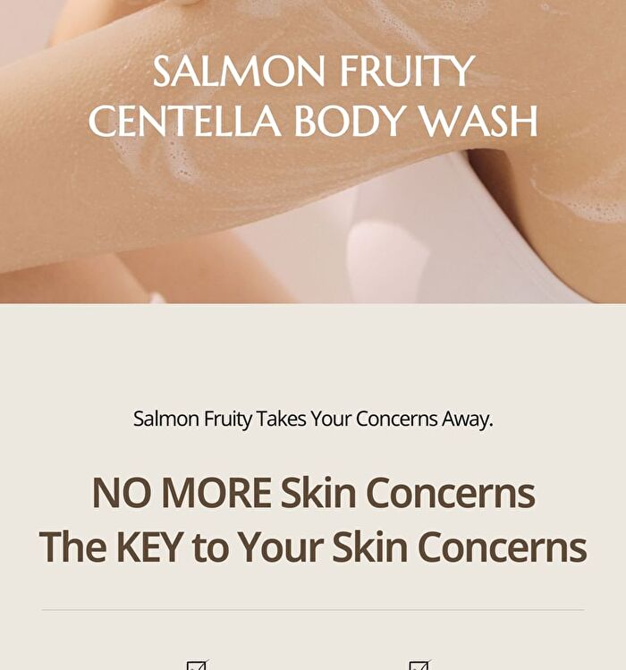 Heveblue Salmon Fruity Centella Body Wash - 300ml