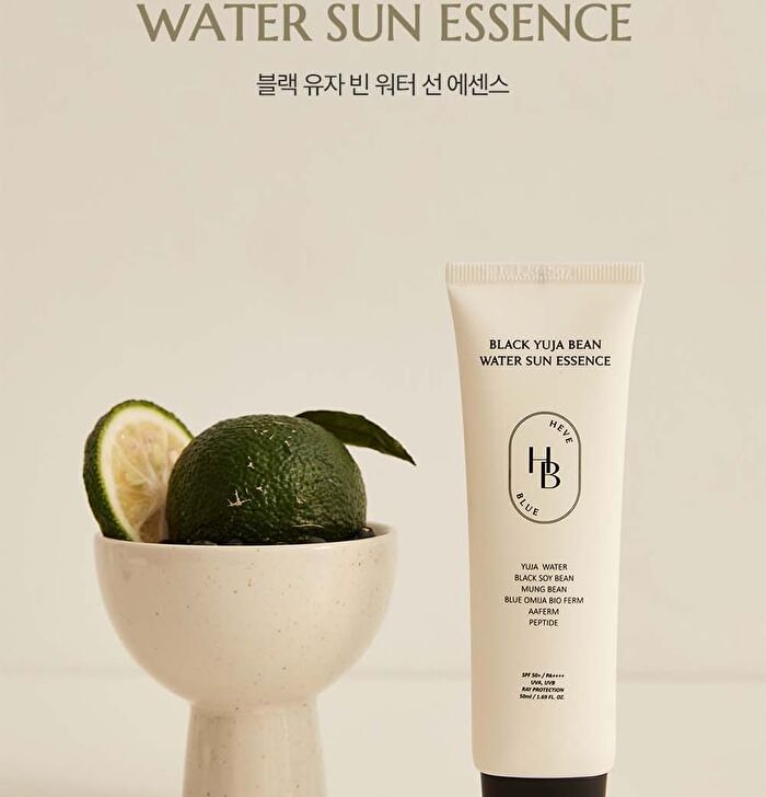 Heveblue Black Yuja Bean Water Sun Essence - 50ml