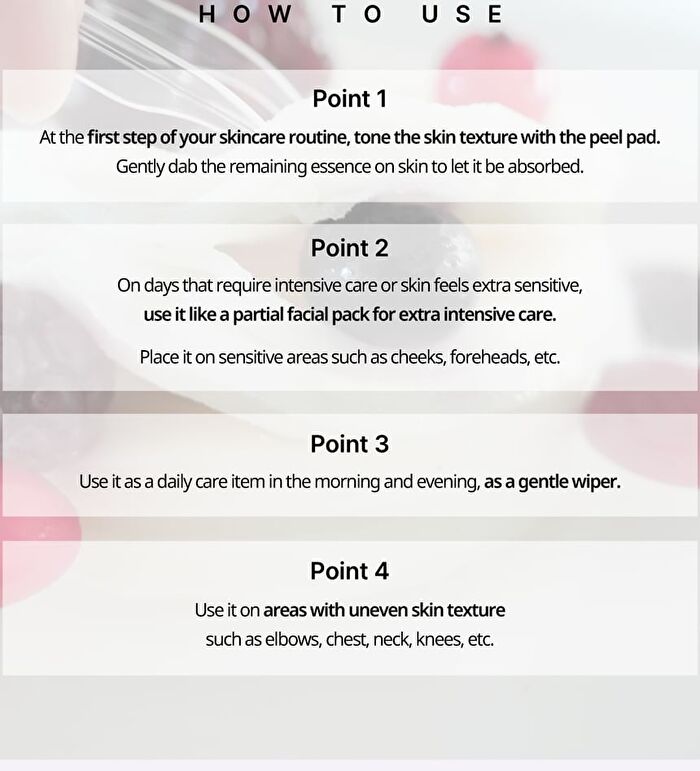 Heveblue Penta Berry Panthenol Repair Peel Pad - 70 pads